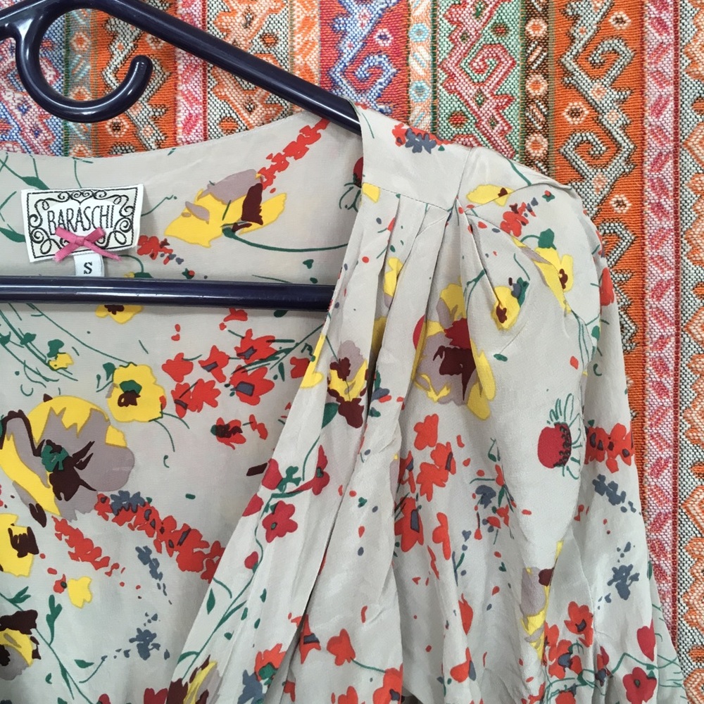 Anthro silk dress